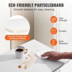 VEVOR Wall Mounted Folding Table, Wall Mount Drop Leaf Tables, Wooden Floating Desk For Dining, Laundry Room, Office, 23.6" X 15.6" Fold Down Desk -Aesthtic Interiors GUEST a92ced52 31d7 4252 a70e 4a2f87d25f7b