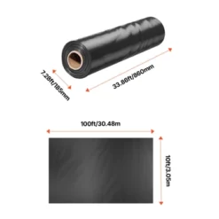 VEVOR Plastic Sheeting Heavy Duty 10' X 100', 6 Mil Thick Plastic Sheeting Roll, Plastic Drop Cloth Painters Tarp, Polyethylene Covering -Aesthtic Interiors GUEST a9c2f2a3 33af 423d 9977 9c720d814a04