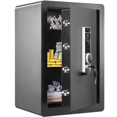 VEVOR Safe, 2.2 Cubic Feet Home Safe, Steel Security Safe With Fingerprint, Digital Keypad And 2 Keys, Cabinet Safe With Large Fire-proof Bag 8 VEVOR Safe, 2.2 Cubic Feet Home Safe, Steel Security Safe With Fingerprint, Digital Keypad And 2 Keys, Cabinet Safe With Large Fire-proof Bag - Image 8