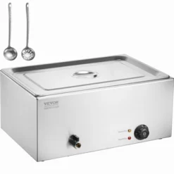 VEVOR Commercial Food Warmer, 1 X 19QT Electric Steam Table, 1200W Professional Countertop Stainless Steel Buffet Bain Marie -Aesthtic Interiors GUEST abfcb645 5e1f 45e3 91db f27c0b3267a7