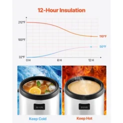 VEVOR Insulated Beverage Dispenser, 1.5 Gal/6L Stainless Steel Thermal Drink Server With Spigot & Temp Display, For Hot And Cold Drinks, Silver -Aesthtic Interiors GUEST ac655c4e 961c 421e 96c1 01d24ff74ee0