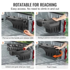 VEVOR Truck Bed Storage Box, Lockable Lid, Waterproof ABS Wheel Well Tool Box 6.6 Gal/20 L, Black 10 VEVOR Truck Bed Storage Box, Lockable Lid, Waterproof ABS Wheel Well Tool Box 6.6 Gal/20 L, Black -Aesthtic Interiors GUEST acd8deb5 3976 41f8 8d05 35edcaf25c8b
