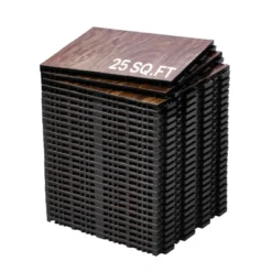 VEVOR Dance Floor Tiles, 12.4 X 12.4 In 25 Piece Interlocking Dance Flooring, Portable Dance Practice Floor With Cushioned Base -Aesthtic Interiors GUEST ae12c166 3d26 4676 88f7 4fae46d2685c