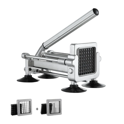 VEVOR French Fry Cutter, Potato Slicer With 1/2-Inch And 3/8-Inch Stainless Steel Blades, Manual Potato Cutter Chopper With Suction Cups 8 VEVOR French Fry Cutter, Potato Slicer With 1/2-Inch And 3/8-Inch Stainless Steel Blades, Manual Potato Cutter Chopper With Suction Cups - Image 8