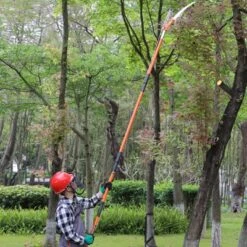 VEVOR Manual Pole Saw, 7.3-27 Ft Extendable Tree Pruner, Branch Trimmer With Lightweight 8 Fiberglass Handles