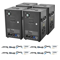 VEVOR Cold Spark Machine, 4 Pack 700W Output Fireworks Controllers, 6.6-16.4ft Adjustable Height, With Advanced DMX System, Screen, Black -Aesthtic Interiors GUEST af1542ba e240 4473 8652 fa05a8af6a65