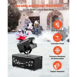 VEVOR Snow Machine, 1200W 90° Shaking Head Snow Maker With Wireless Remote Control, High Output Snowmaking Machine Coverage Up To 12 ㎡, Black -Aesthtic Interiors GUEST af84c519 5d80 4aec 935d 8ec6a1e63204