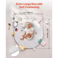 Baby Play Gym Mat Tummy Time Activity Mat With 5 Sensory Toys 39.1" X 32.7" 9 Baby Play Gym Mat Tummy Time Activity Mat With 5 Sensory Toys 39.1" X 32.7" -Aesthtic Interiors GUEST afdcacfd 5689 4e4c aeb6 55898945929d