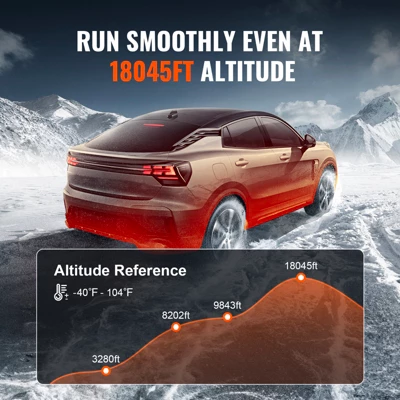 VEVOR Diesel Heater 5KW, Diesel Air Heater, Automatic Altitude Adjustment, LCD, Orange 4 VEVOR Diesel Heater 5KW, Diesel Air Heater, Automatic Altitude Adjustment, LCD, Orange - Image 4