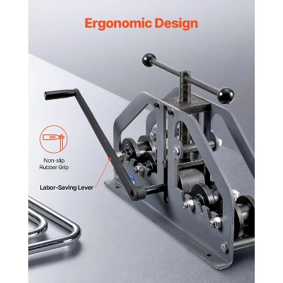 VEVOR Tube Roller Bender, Max 1-1/2" Manual Tube Pipe Roller Bender With 6 Dies, 360° Copper Aluminum Pipe Bending Tool For Square, Round Tube 5 VEVOR Tube Roller Bender, Max 1-1/2" Manual Tube Pipe Roller Bender With 6 Dies, 360° Copper Aluminum Pipe Bending Tool For Square, Round Tube - Image 5
