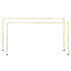VEVOR Over The Table Rod Stand With Clamps, 13"-42" Tall & 28"-98" Length Adjustable, 2 Packs Table Arch Stand, Tabletop Balloon Arch Frame, Gold -Aesthtic Interiors GUEST b1dd9259 865a 44c3 adfd bba125745475