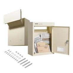 VEVOR Through The Wall Drop Box, Heavy Duty Steel Through The Wall Mailbox With 2.8-7.9" 13" Combination Lock, 12.5x6.3x16.9" Mail Drop Box, Beige 15 VEVOR Through The Wall Drop Box, Heavy Duty Steel Through The Wall Mailbox With 2.8-7.9" 13" Combination Lock, 12.5x6.3x16.9" Mail Drop Box, Beige -Aesthtic Interiors GUEST b27d495d 07ca 4e00 8238 f77c372c65b2