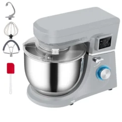 VEVOR Stand Mixer, 660W Electric Dough Mixer With 6 Speeds LCD Screen Timing, Tilt-Head Food Mixer With 7.4 Qt Stainless Steel Bowl, Dough Hook -Aesthtic Interiors GUEST b292cf77 86ad 4ddc b73c 26b16d5770e2