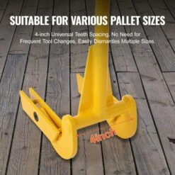 VEVOR Pallet Buster, 41-Inch Handle, 2000 Lbs Weight Capacity, Q235 Carbon Steel, Heavy Duty Deck Wrecker Demolition Wood Pallet Tool, Yellow -Aesthtic Interiors GUEST b303fedc cb35 4f3e 8f59 f90afe4ea189