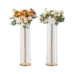 VEVOR 2PCS 35.43inch /90cm Tall Crystal Wedding Flowers Stand, Luxurious Centerpieces Flower Vases Crystal Gold Vase Metal 15 VEVOR 2PCS 35.43inch /90cm Tall Crystal Wedding Flowers Stand, Luxurious Centerpieces Flower Vases Crystal Gold Vase Metal -Aesthtic Interiors GUEST b312dbc4 320f 417d bdba a41fc240e9fb