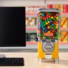 VEVOR Gumball Machine For Kids, 17"H Home Candy Vending Machine, PC Gumball Dispenser, Bubble Gum Machine For Game Stores