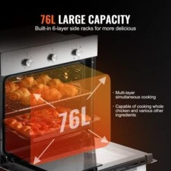 VEVOR Single Wall Oven, 24" Electric Built-in Wall Oven With 6 Cooking Functions, 2.68 Cu.Ft Electric Wall Ovens With Timer, 2000W Electric Oven -Aesthtic Interiors GUEST b45aa83a 3718 4c24 b29e 9b4960ca24c1