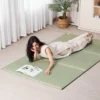 VEVOR Japanese Tatami Mat, King Size Foldable Japanese Tatami Mattress( Natural Rush Grass), Japanese Floor Mattress With Backing, Green