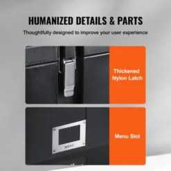 VEVOR Insulated Food Pan Carrier, 36Qt Capacity, Stackable Catering Hot Box With 3 Stainless Steel Pans, Top Load LLDPE Food Warmer, Black 13 VEVOR Insulated Food Pan Carrier, 36Qt Capacity, Stackable Catering Hot Box With 3 Stainless Steel Pans, Top Load LLDPE Food Warmer, Black -Aesthtic Interiors GUEST b4b38a0f b193 4218 90c3 46881ab7e303