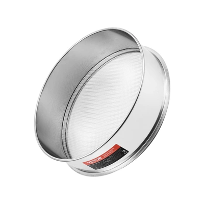 VEVOR Flour Sieve Fine Mesh, 10 Mesh Flour Sifter, 304 Stainless Steel Fine Mesh Sifter Food-grade, Dia. 12.6" Fine Mesh Strainers For Baking 8 VEVOR Flour Sieve Fine Mesh, 10 Mesh Flour Sifter, 304 Stainless Steel Fine Mesh Sifter Food-grade, Dia. 12.6" Fine Mesh Strainers For Baking - Image 8