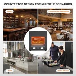 VEVOR Electric Steak Grill, 1800W Smokeless Infrared Electric Broiler, 1450°F Stainless Steel Steak Cooker With 6-Tier Adjustable Rack, Black -Aesthtic Interiors GUEST b554b11a 688a 45e7 9e69 f7ec9c2f37fb