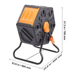 VEVOR Compost Bin, 18.5-Gal Composting Tumbler, Compact Single Rotating Chamber With Sliding Door And Steel Frame, BPA Free Small Composter Bin -Aesthtic Interiors GUEST b57fd623 f89e 4373 ad52 55572e50f07d