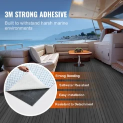 VEVOR Boat Flooring, EVA Foam Boat Decking 94.5" X 23.6", Non-Slip Self-Adhesive Flooring, 15.5 Sq.ft Marine Carpet For Boats, Yacht, Pontoon BLUE -Aesthtic Interiors GUEST b5cf1ea7 b4b1 4d01 a537 5a596c9d3fff