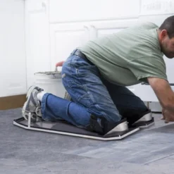 VEVOR Concrete Knee Boards Stainless Steel, 30'' X 10'' Concrete Sliders, Knee Boards For Concrete, Concrete Knee Pads Moving Sliders