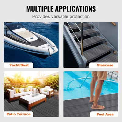 VEVOR Boat Flooring, EVA Foam Boat Decking 94.5" X 17.7", Non-Slip Self-Adhesive Flooring, 11.6 Sq.ft Marine Carpet For Boats, Yacht, Pontoon 6 VEVOR Boat Flooring, EVA Foam Boat Decking 94.5" X 17.7", Non-Slip Self-Adhesive Flooring, 11.6 Sq.ft Marine Carpet For Boats, Yacht, Pontoon - Image 6