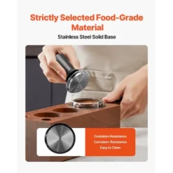 VEVOR Espresso Tamper 58mm, Spring Loaded Coffee Tamper, 30 Lbs Tamper Tool Espresso, Stainless Tamper With Non-Slip Grip, Black -Aesthtic Interiors GUEST b79d3a20 3fd8 4f35 98f9 af4f868113ad