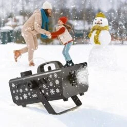 VEVOR Snow Machine,650W Handheld/Hanging Fake Snow Maker, Snowmaking Machine With Portable Handle,Outdoor & Indoor Artificial Snowflake Maker, Black