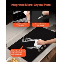 VEVOR Induction Cooktop, 9200W Electric Countertop Burner,5 Burner Knob Control Stove,Built-in Induction Cooktop With 12 Temperature Settings, Black -Aesthtic Interiors GUEST b8e92af9 9f2b 4e29 82b0 ed15e4a74eeb