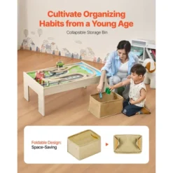 VEVOR Train Table, 84 Pieces Wooden Kids Activity Table With Collapsible Storage Bin, 3-in-1 Wooden Train Set For Kids Ages 3+, Multicolor 12 VEVOR Train Table, 84 Pieces Wooden Kids Activity Table With Collapsible Storage Bin, 3-in-1 Wooden Train Set For Kids Ages 3+, Multicolor -Aesthtic Interiors GUEST b955620b abac 426e be6b b449dd4e5842
