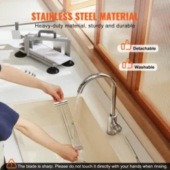 VEVOR Commercial Tomato Slicer, 3/8 Inch Tomato Cutter Slicer, Stainless Steel Heavy Duty Tomato Slicer Machine, Manual Tomato Slicer -Aesthtic Interiors GUEST b9e997ad 40ec 4c60 8b29 05590cdd4c5e