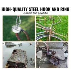 VEVOR Magnet Fishing Kit, 1200lbs 2.95inch Diameter Double Sided Fishing Magnets, Strong Neodymium Magnet With Heavy Duty 65FT Rope, Grappling Hook -Aesthtic Interiors GUEST b9f374e3 84bb 431c 83f8 d90944fb06b7