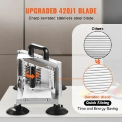 VEVOR Commercial Tomato Slicer, 3/8 Inch Tomato Cutter Slicer, Stainless Steel Heavy Duty Tomato Slicer Machine, Manual Tomato Slicer -Aesthtic Interiors GUEST ba1379e1 7e09 48f0 9408 bbf596ed3933