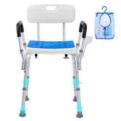 VEVOR Shower Chair, 400 Lbs Capacity, Adjustable Height Shower Stool, Non-slip Bathroom Bench Bath Chair For Elderly Disabled Handicap,white+Blue 15 VEVOR Shower Chair, 400 Lbs Capacity, Adjustable Height Shower Stool, Non-slip Bathroom Bench Bath Chair For Elderly Disabled Handicap,white+Blue -Aesthtic Interiors GUEST ba91febe 9882 4cea 9906 c5e6f2d9aa91