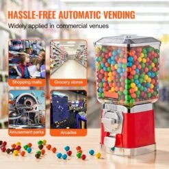 VEVOR Gumball Machine For Kids, 17"H Home Candy Vending Machine, PC Gumball Dispenser, Bubble Gum Machine For Game Stores, Coin Operated Gumball Bank -Aesthtic Interiors GUEST ba9c0da1 ba92 4667 9c0b b5fe204b1dea