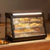 VEVOR 3-Tier Commercial Food Warmer Display, 1500W Food Display Warmer With Light, Adjustable Shelf And Temperature Display, Steam Heating, 130L
