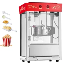 VEVOR Popcorn Machine, 8oz Stainless Steel Kettle, 800W Commercial Countertop Popcorn Maker, 48 Cups Per Batch Theater Style Popper, Red -Aesthtic Interiors GUEST bbf1920b 32e7 4925 911e 1bdbe4374602
