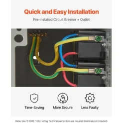 VEVOR Outdoor Electrical Outlet Box, Dual 20 AMP GFCI Receptacles, Electrical Outlet Panel Box With GFCI Protection, Gray -Aesthtic Interiors GUEST bdbaafce 2332 4daa a5c0 3c11b096aa25