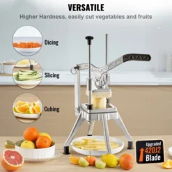 VEVOR Commercial Chopper With 4 Replacement Blades Commercial Vegetable Chopper Stainless Steel French Fry Cutter Potato Dicer & Slicer -Aesthtic Interiors GUEST bf44962d 6b99 46ab 924e 40590c5216e0