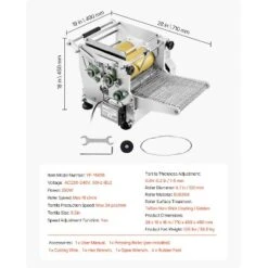 VEVOR Electric Tortilla Maker, 5.5 Inch Diameter Automatic Corn Tortilla Making Machine With Non-Stick Coating, Electric Chapatti Machine, Silver -Aesthtic Interiors GUEST c0284a8b a155 4bf6 9ce7 f45cdb9e7d9f