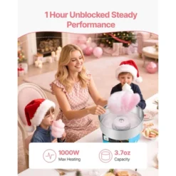 VEVOR Cotton Candy Machine Commercial, 1000W Electric Candy Floss Maker, Easy Use With 15 Inch Stainless Steel Bowl And Sugar Scoop, Blue -Aesthtic Interiors GUEST c04e7776 4fee 4895 8690 09a2f86e0ce2