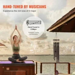 VEVOR Wind Chimes For Outside, 42", Deep Tone Wind Chimes With 6 Tubes, Unique Large Memorial Wind Chimes For Anniversary, Dark Brown -Aesthtic Interiors GUEST c0bd116c 8bfb 4053 8ff0 8ef998399483