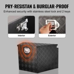 VEVOR Trailer Tongue Box, Aluminum Alloy Diamond Plate Tongue Box Tool Chest, Heavy Duty Trailer Box Storage With Lock And Keys, 39"x16.5"x12" -Aesthtic Interiors GUEST c10cd9cb bbf4 4d0e 82f0 7992d8c6d4cb