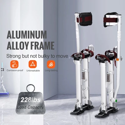 VEVOR Drywall Stilts, 18''-30'' Adjustable Aluminum Tool Stilts With Protective Knee Pads 3 VEVOR Drywall Stilts, 18''-30'' Adjustable Aluminum Tool Stilts With Protective Knee Pads - Image 3