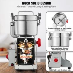 VEVOR 750g Electric Grain Mill Grinder, High Speed 2000W Commercial Spice Grinders, Stainless Steel Pulverizer Powder Machine 10 VEVOR 750g Electric Grain Mill Grinder, High Speed 2000W Commercial Spice Grinders, Stainless Steel Pulverizer Powder Machine -Aesthtic Interiors GUEST c183115a 73a3 4488 8460 7858d2a90ec6