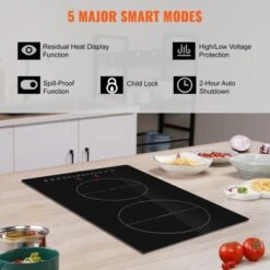 VEVOR Electric Cooktop, 2 Burners, 12'' Induction Stove Top, Built-in Magnetic Cooktop 3000W, 9 Heating Level Multifunctional Burner 12 VEVOR Electric Cooktop, 2 Burners, 12'' Induction Stove Top, Built-in Magnetic Cooktop 3000W, 9 Heating Level Multifunctional Burner -Aesthtic Interiors GUEST c215e84a 01b7 40d2 afff 75118db7b6c0