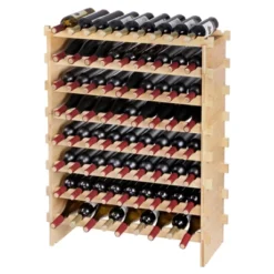 VEVOR 72 Bottle Stackable Modular Wine Rack, 8-Tier Solid Bamboo Wood Storage Racks, Floor Freestanding Wines Holder Display Shelf, Natural Color 15 VEVOR 72 Bottle Stackable Modular Wine Rack, 8-Tier Solid Bamboo Wood Storage Racks, Floor Freestanding Wines Holder Display Shelf, Natural Color -Aesthtic Interiors GUEST c25a6b44 94b7 496f ab4e 88a8b68e3575